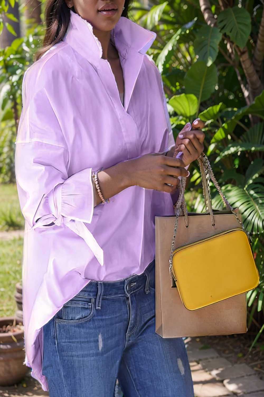 women s blouses loose solid belted long sleeve blouse 109185