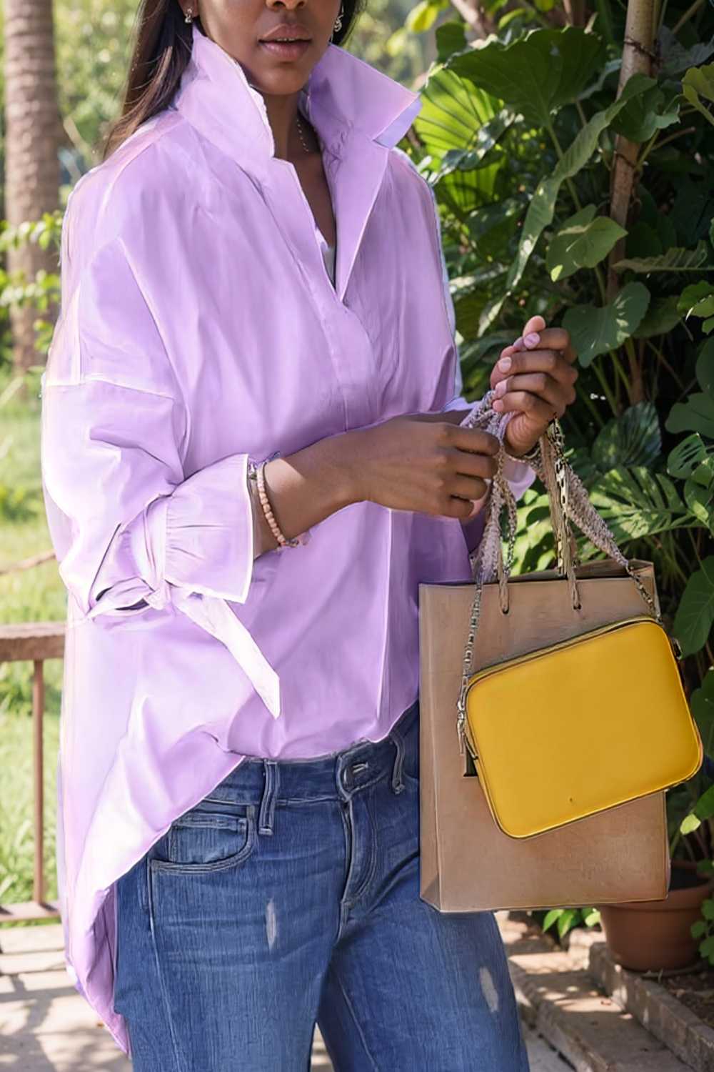 women s blouses loose solid belted long sleeve blouse 109178