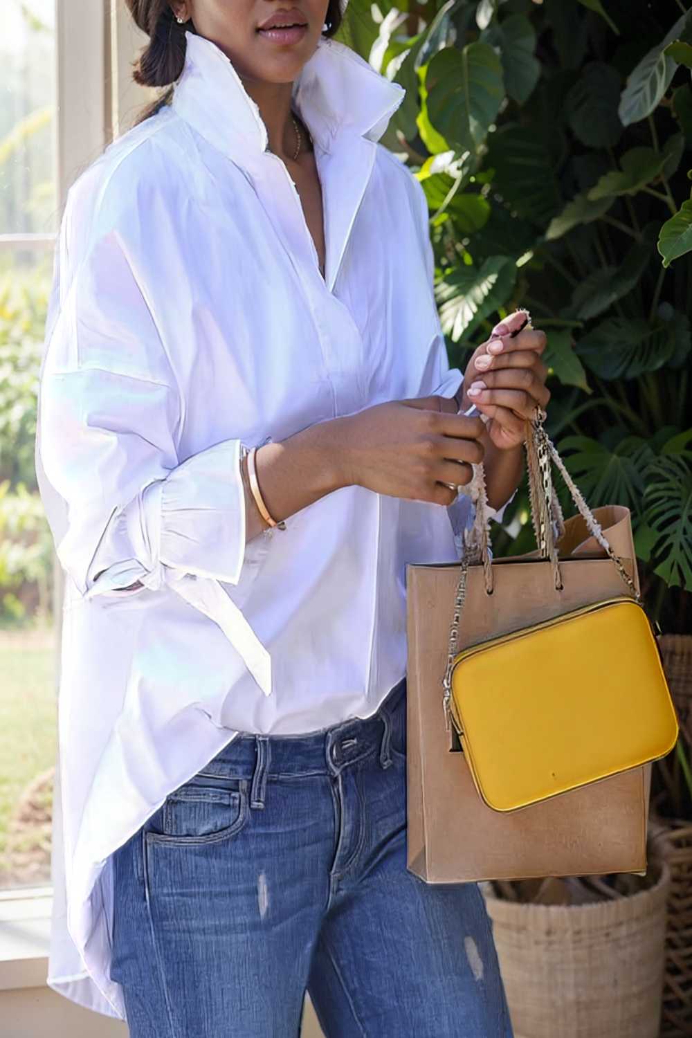 women s blouses loose solid belted long sleeve blouse 109172