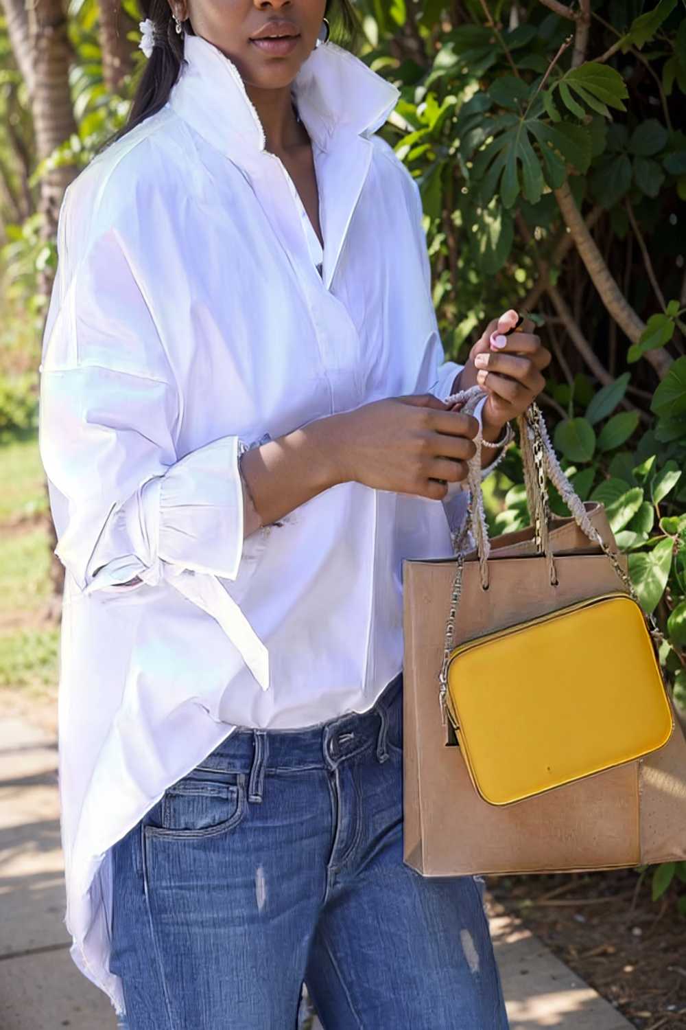 women s blouses loose solid belted long sleeve blouse 109163