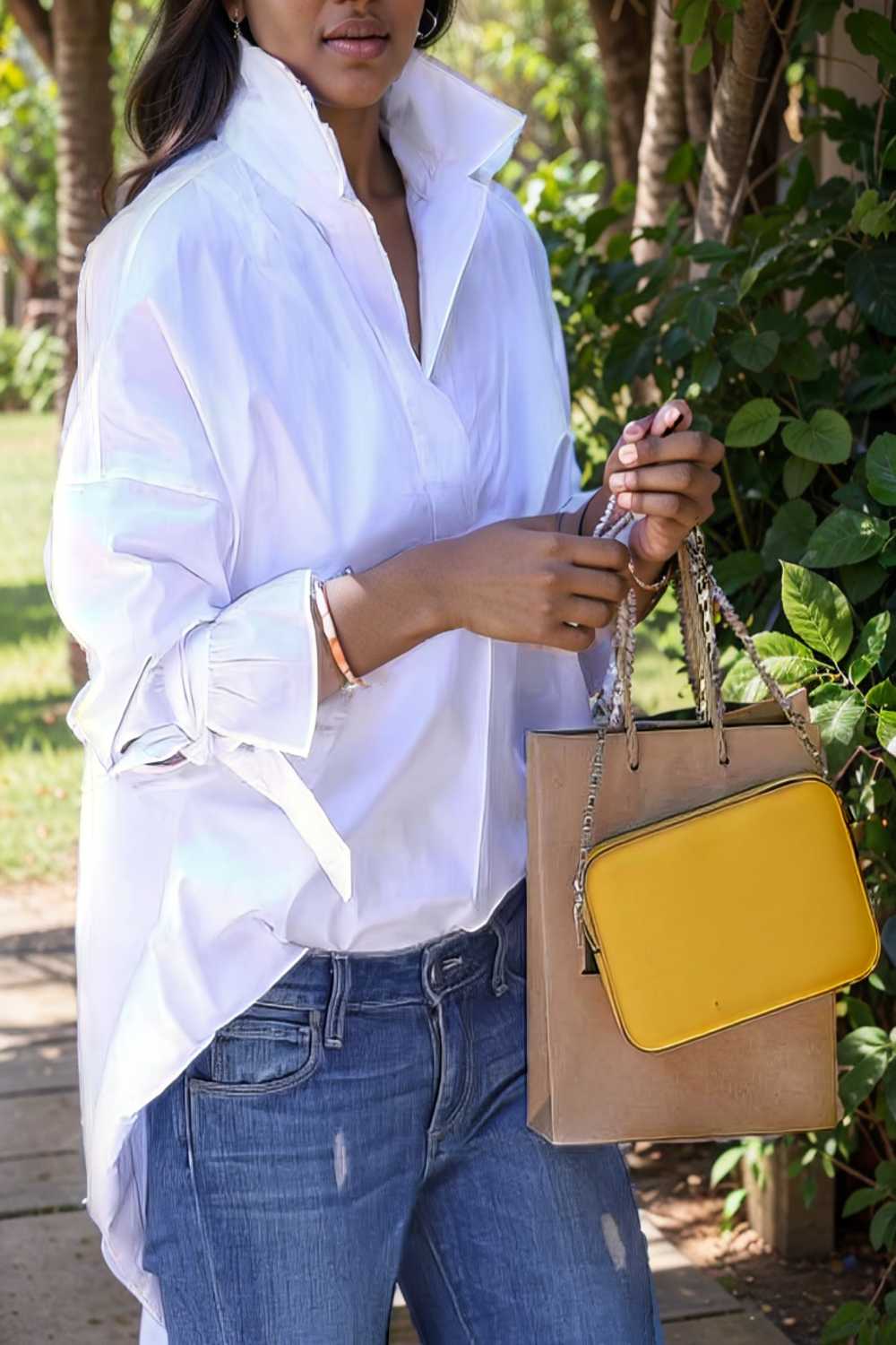 women s blouses loose solid belted long sleeve blouse 109160