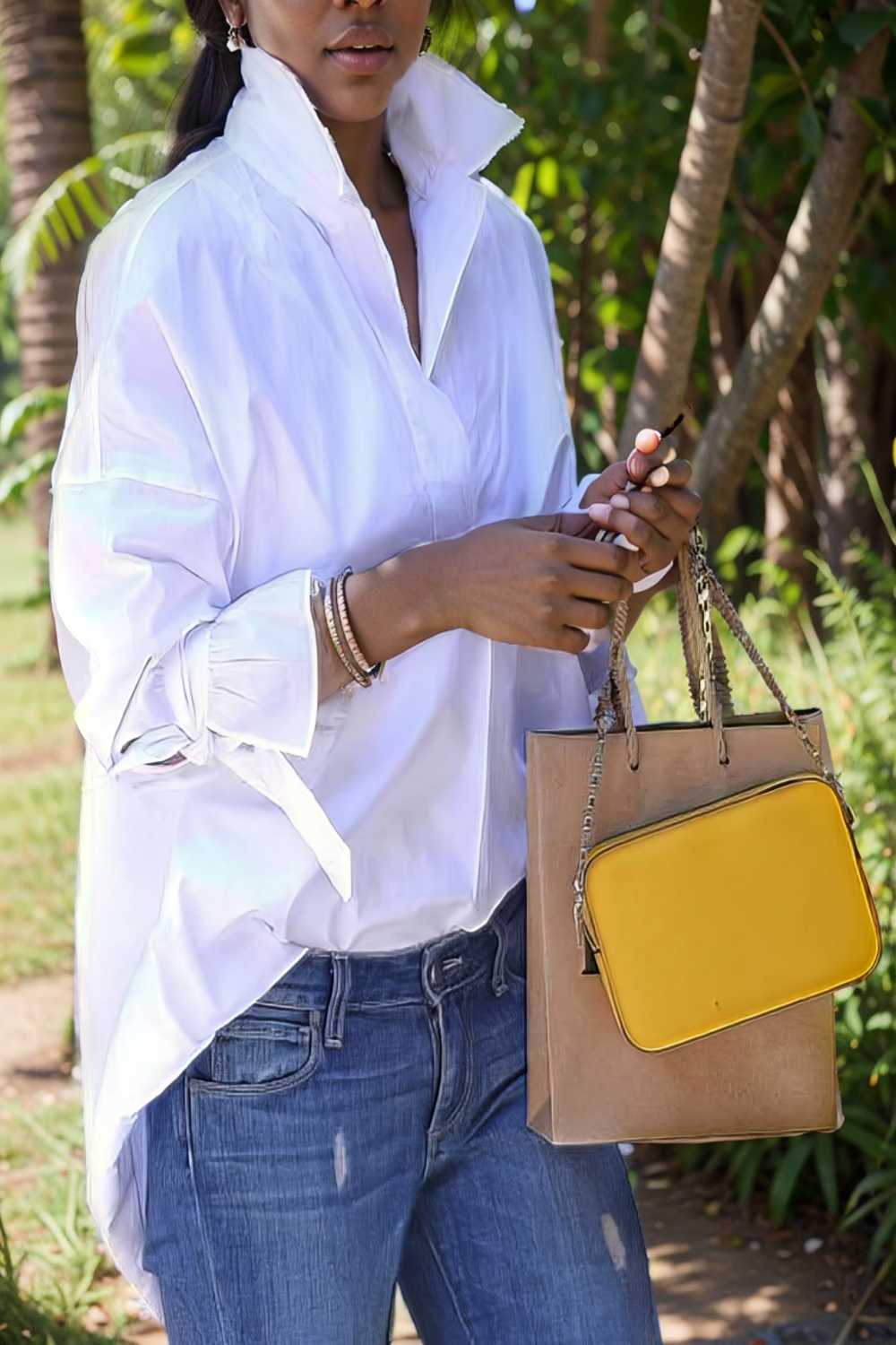 women s blouses loose solid belted long sleeve blouse 109159