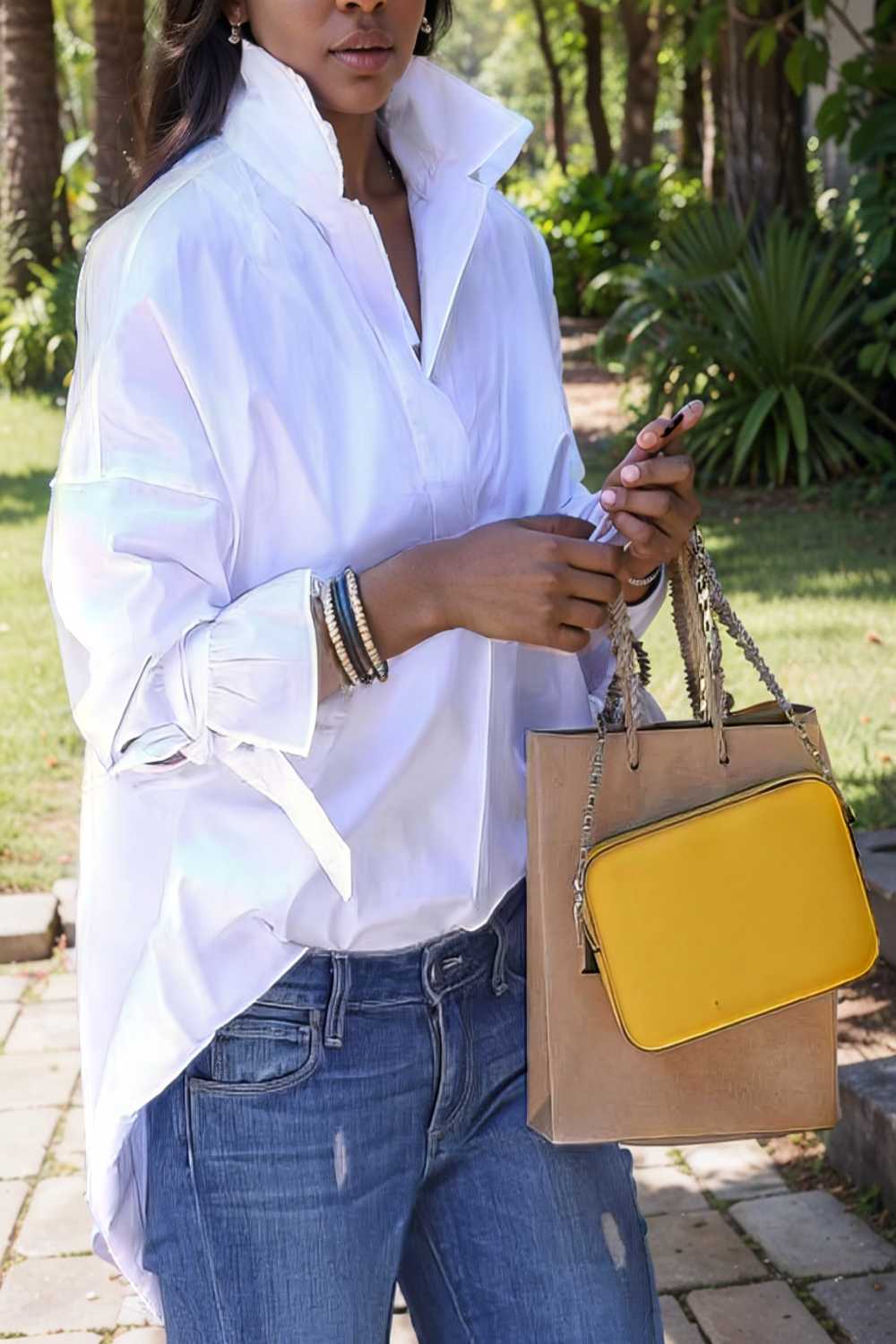 women s blouses loose solid belted long sleeve blouse 111045