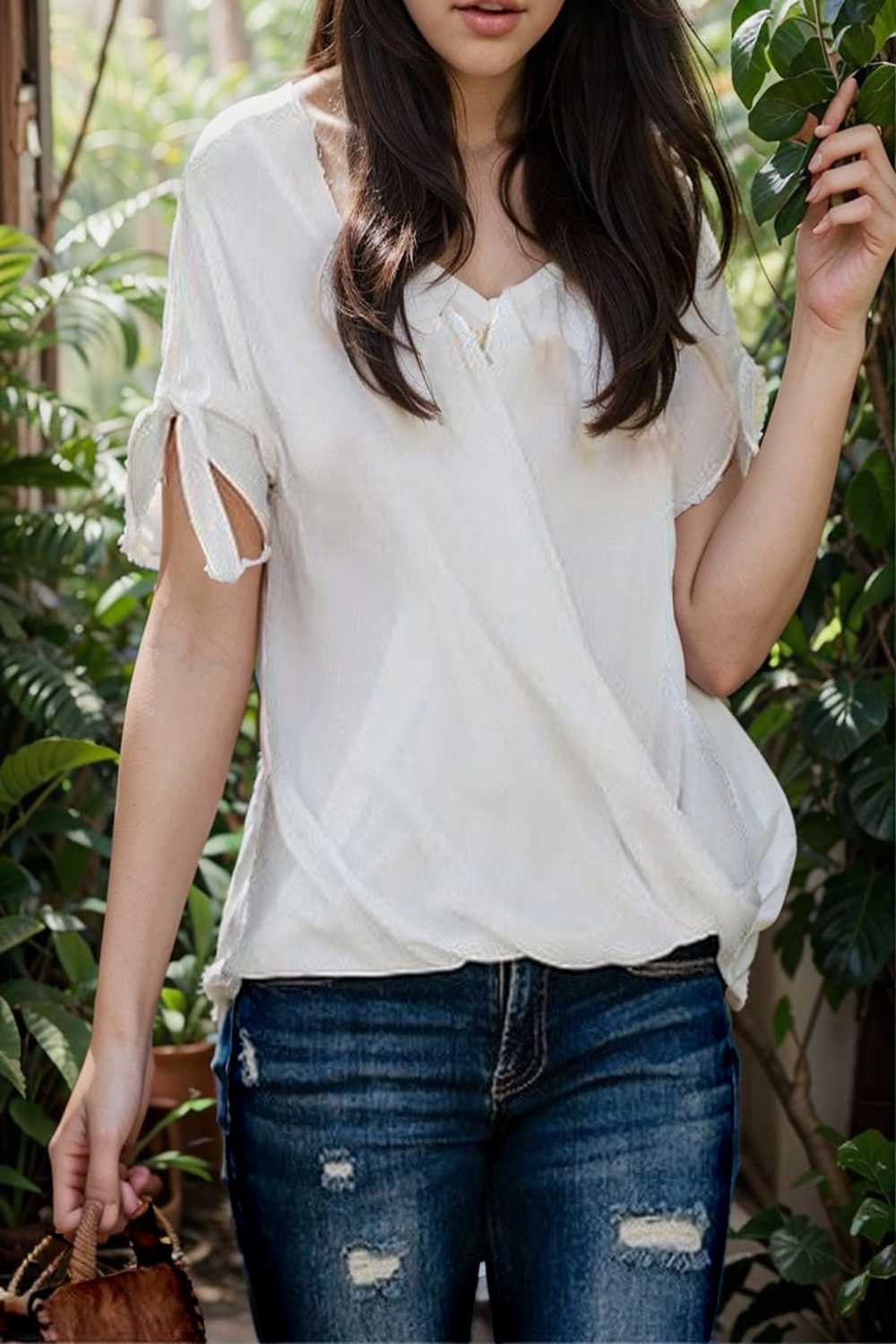 women s blouses loose solid belted long sleeve blouse 110751