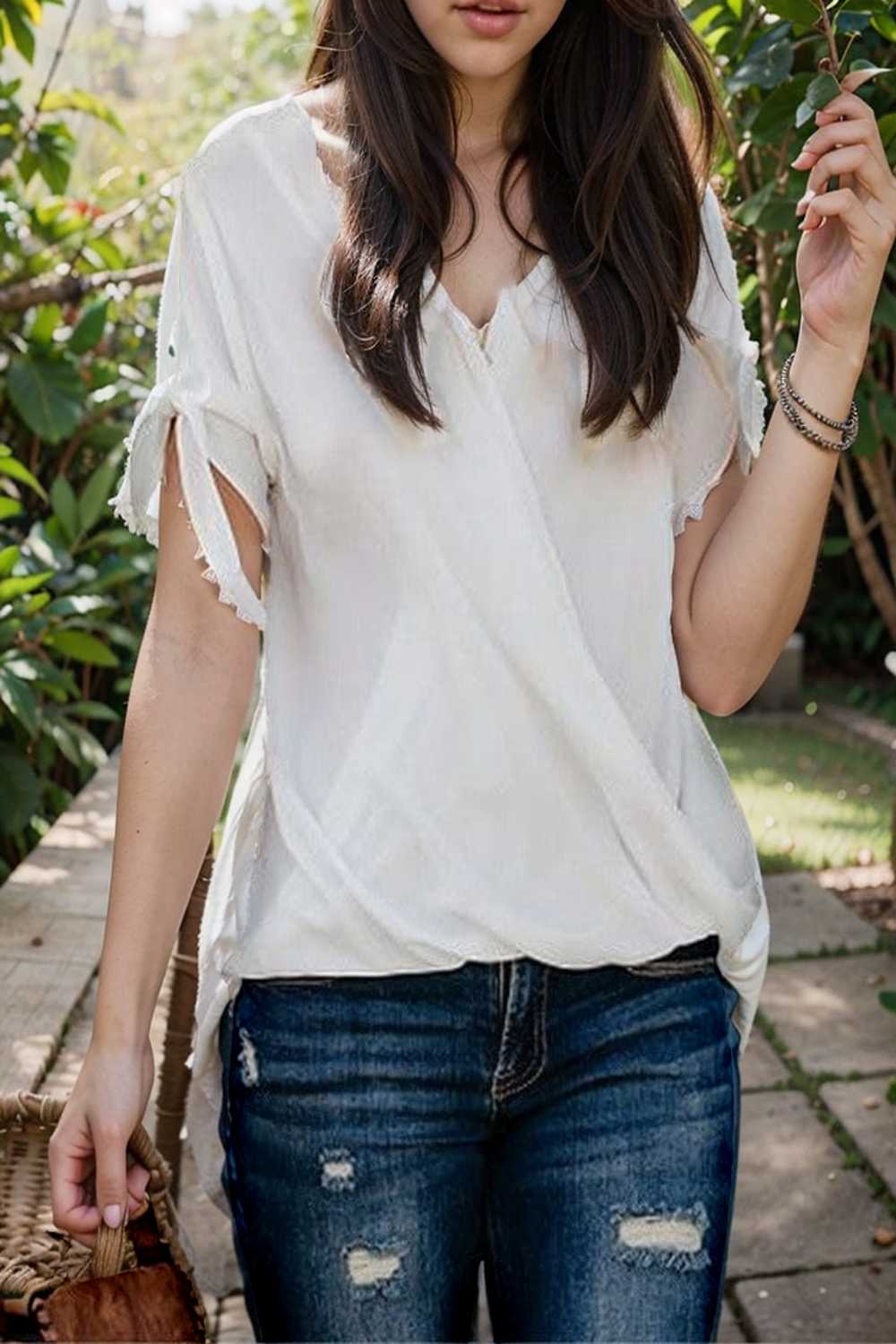 women s blouses loose solid belted long sleeve blouse 110738