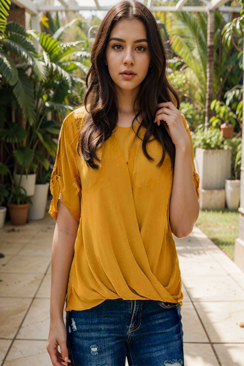 women s blouses loose solid belted long sleeve blouse 110728