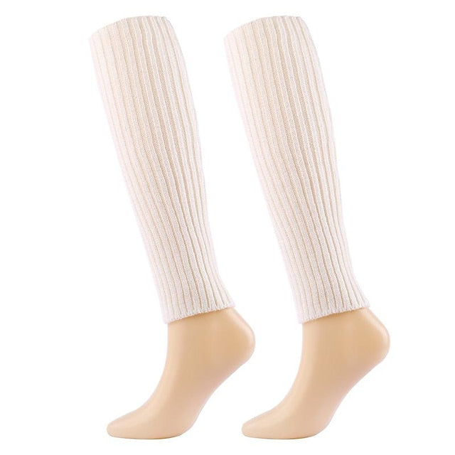 Women's Leg Warmers Boot Cuffs Home Daily Solid Color Polyester Spandex Basic Casual Classic Warm Casual 1 Pair