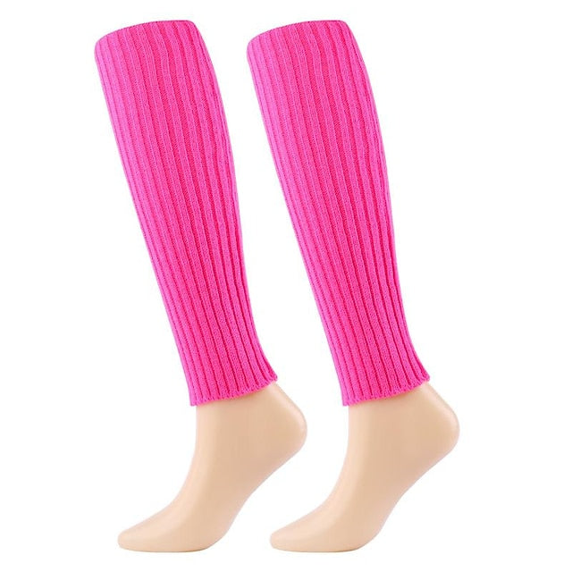Women's Leg Warmers Boot Cuffs Home Daily Solid Color Polyester Spandex Basic Casual Classic Warm Casual 1 Pair