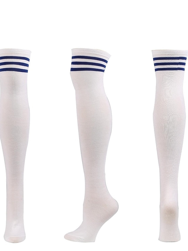 Women's Knee High Socks Party Daily Polyester Spandex Casual Classic Warm Cute 1 Pair - LuckyFash™