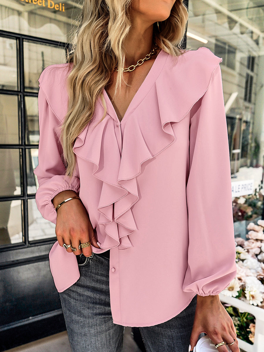Blouses Commuting Comfortable Long-Sleeved Blouse - LuckyFash™