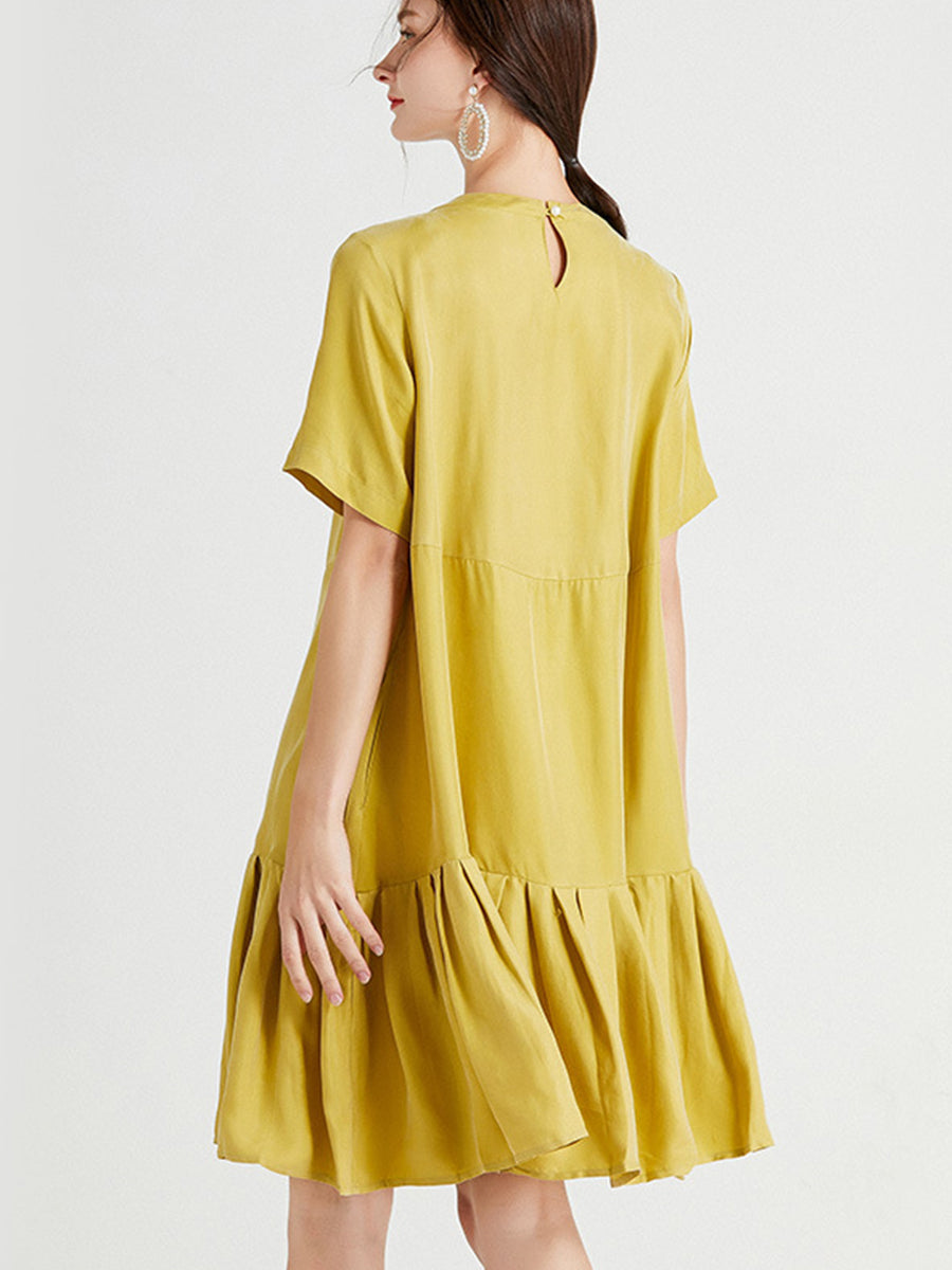 Dresses Silk Fashion Loose Slim Mini Dress - LuckyFash™