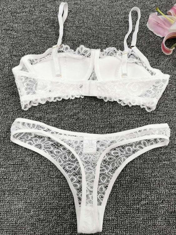 Basic Solid Color Sling Two-piece Underwear - LuckyFash™