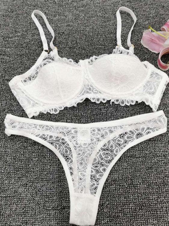 Basic Solid Color Sling Two-piece Underwear - LuckyFash™
