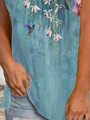 Casual V-neck Sleeveless Loose Tank Top - LuckyFash™