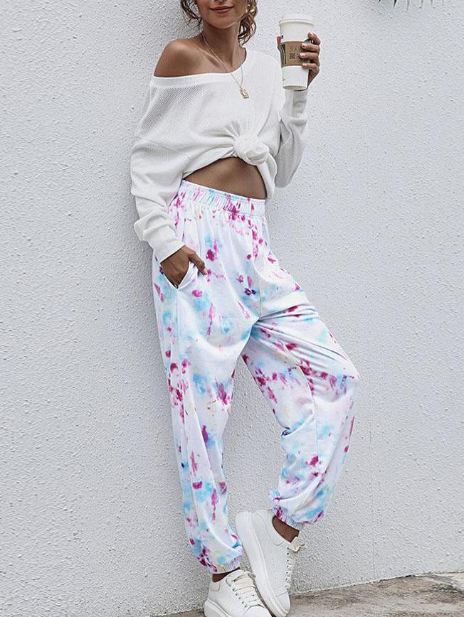 Casual Women Tie-Dye Relaxed Fit Jogger Sweatpant - LuckyFash™
