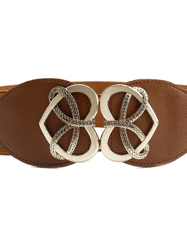 Belt Oxford cloth White Black Khaki Brown Wide Belt Daily Dress Weekend Solid Colored / Basic / Party / Spring / Summer / Winter for Women - LuckyFash™