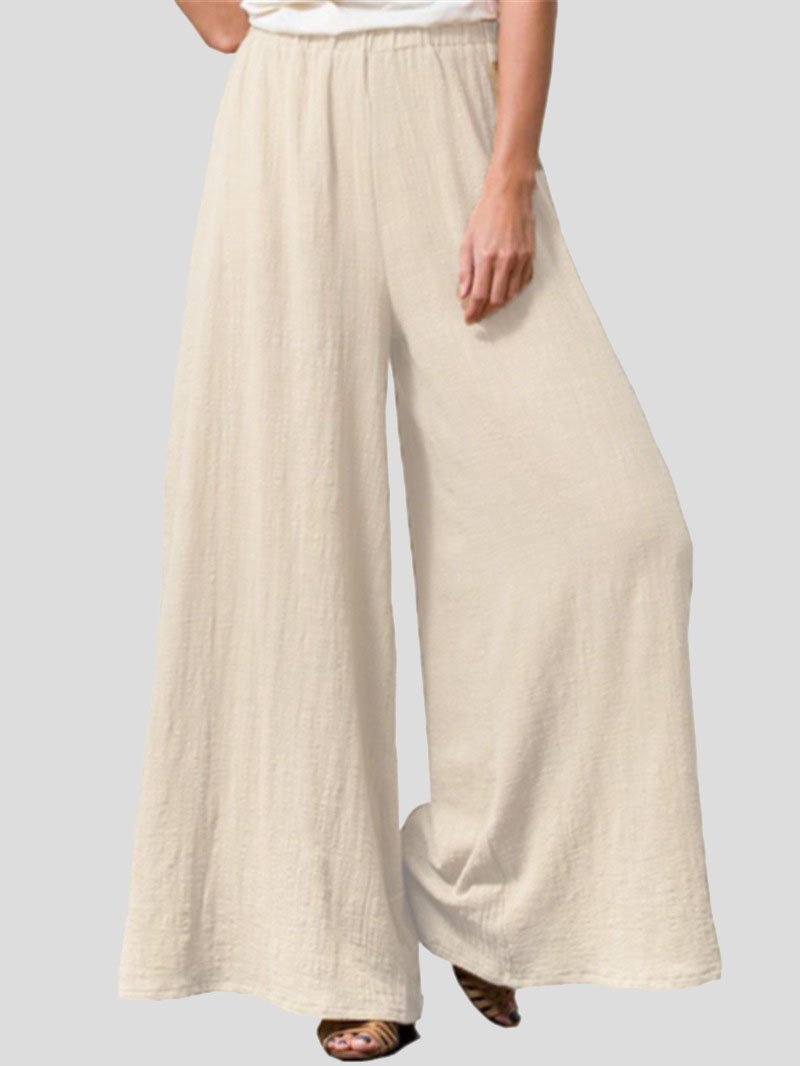 Cotton And Linen Loose Wide-Leg Casual Pants - LuckyFash™