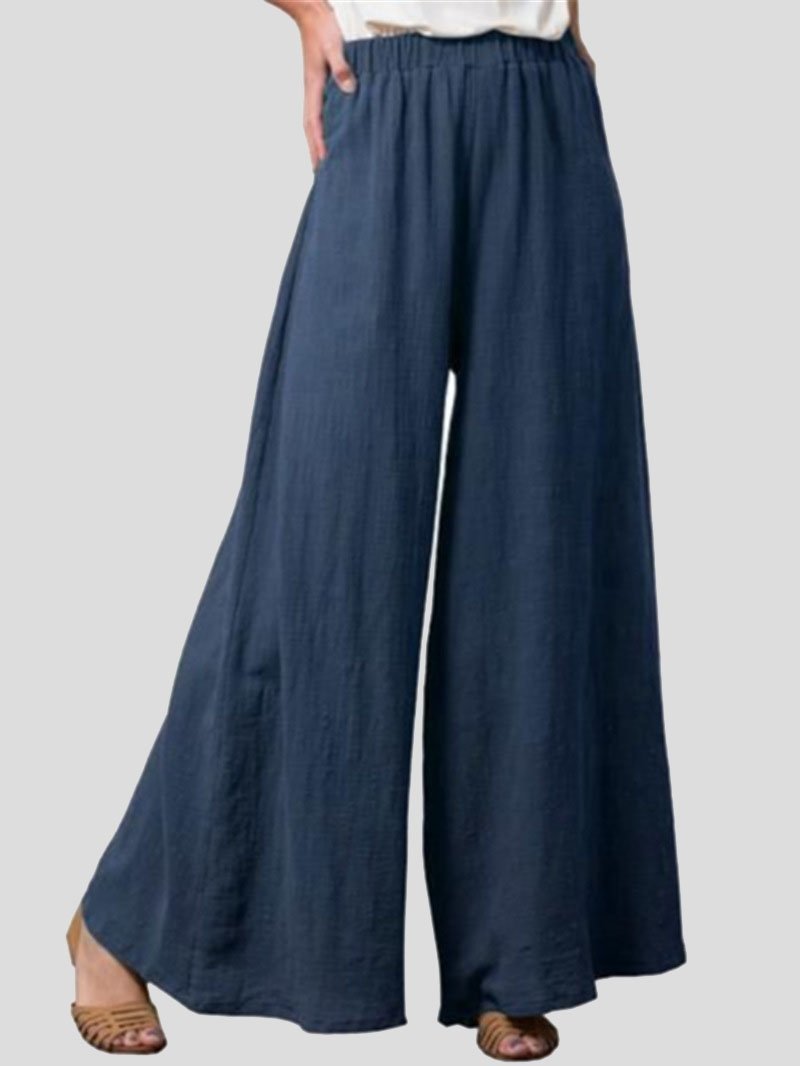 Cotton And Linen Loose Wide-Leg Casual Pants - LuckyFash™