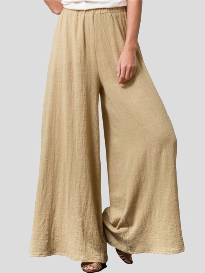 Cotton And Linen Loose Wide-Leg Casual Pants - LuckyFash™