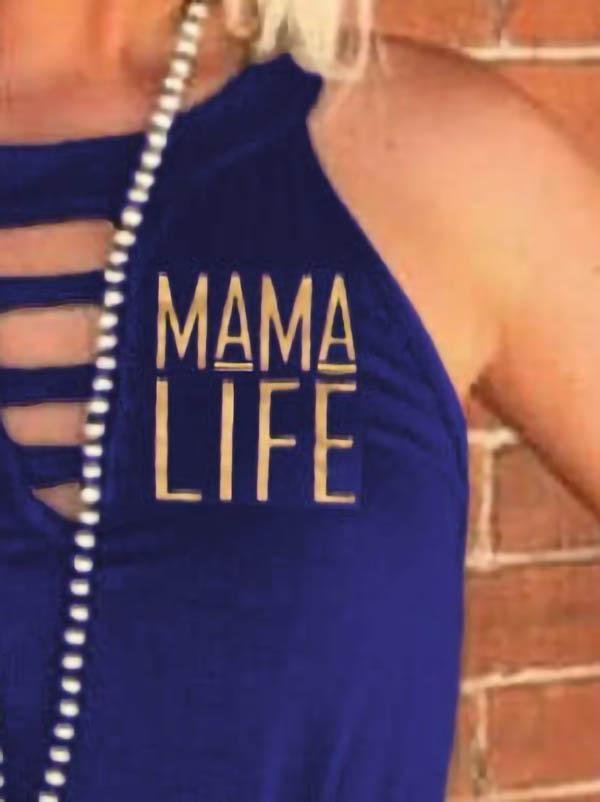 Crew Neck Letter Print Vest - LuckyFash™