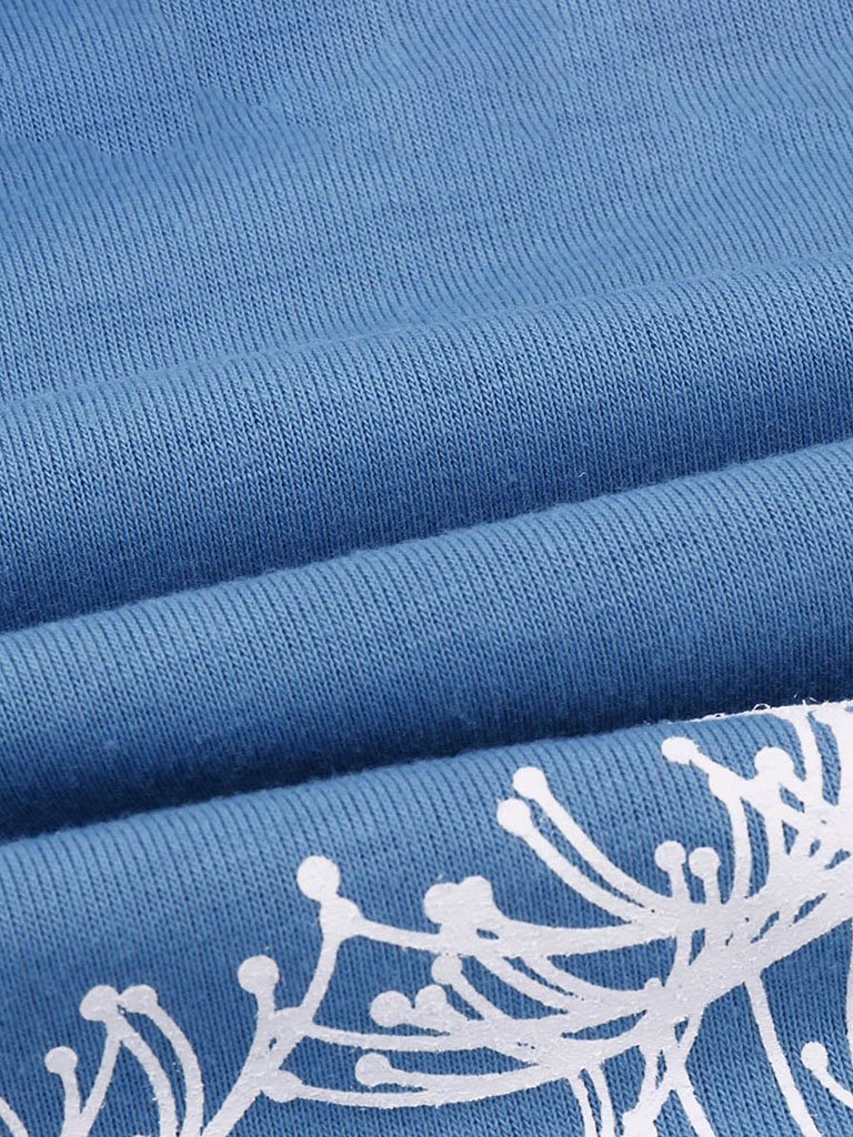 Dandelion Print Long Sleeve Top Sweater T-shirt Women - LuckyFash™