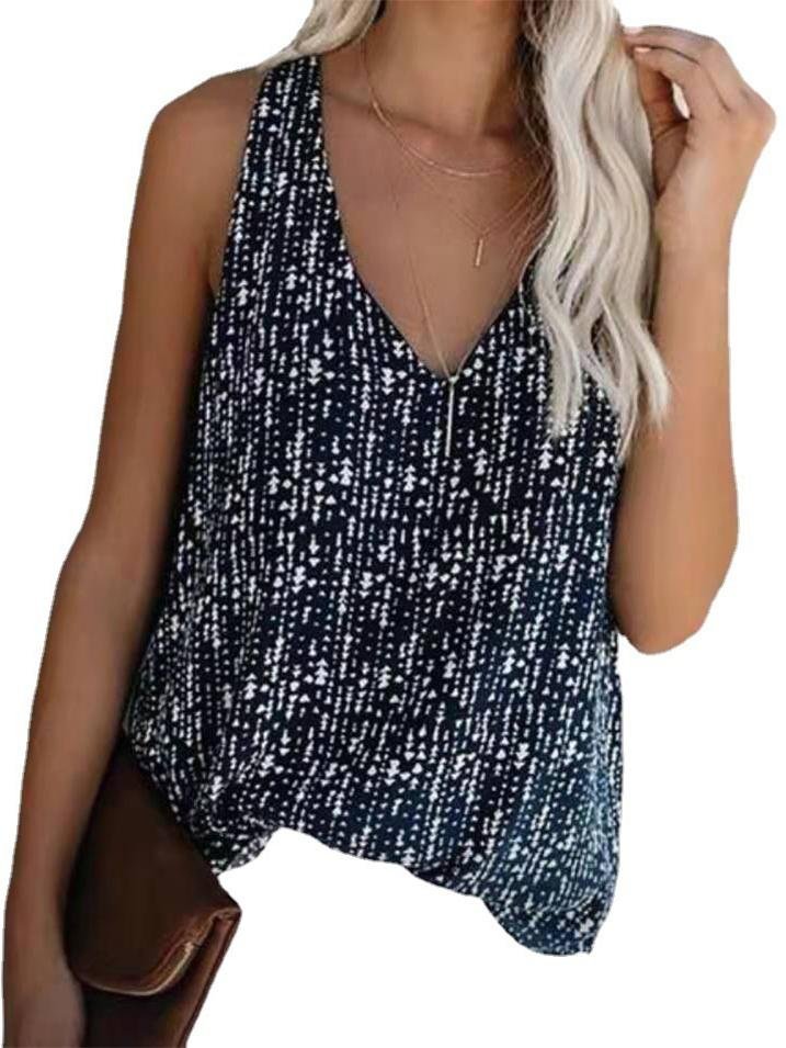 Fashion Eye-catching Print Sleeveless Tank Tops - LuckyFash™