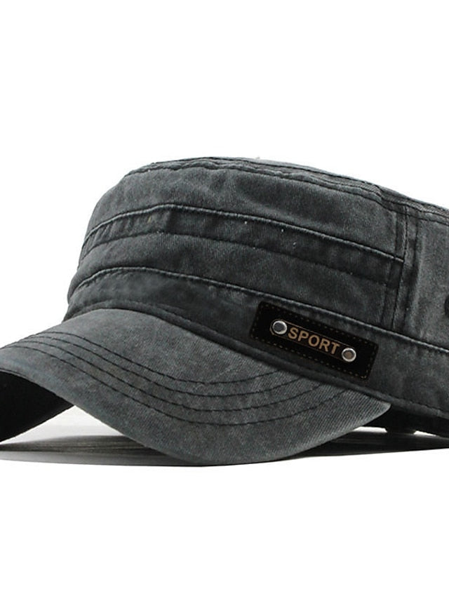 Four Seasons Casual Washed Cotton Flat Top Hat Unique Design Vintage Adjustable Fisher Caps Men Women Cap for Women - LuckyFash™