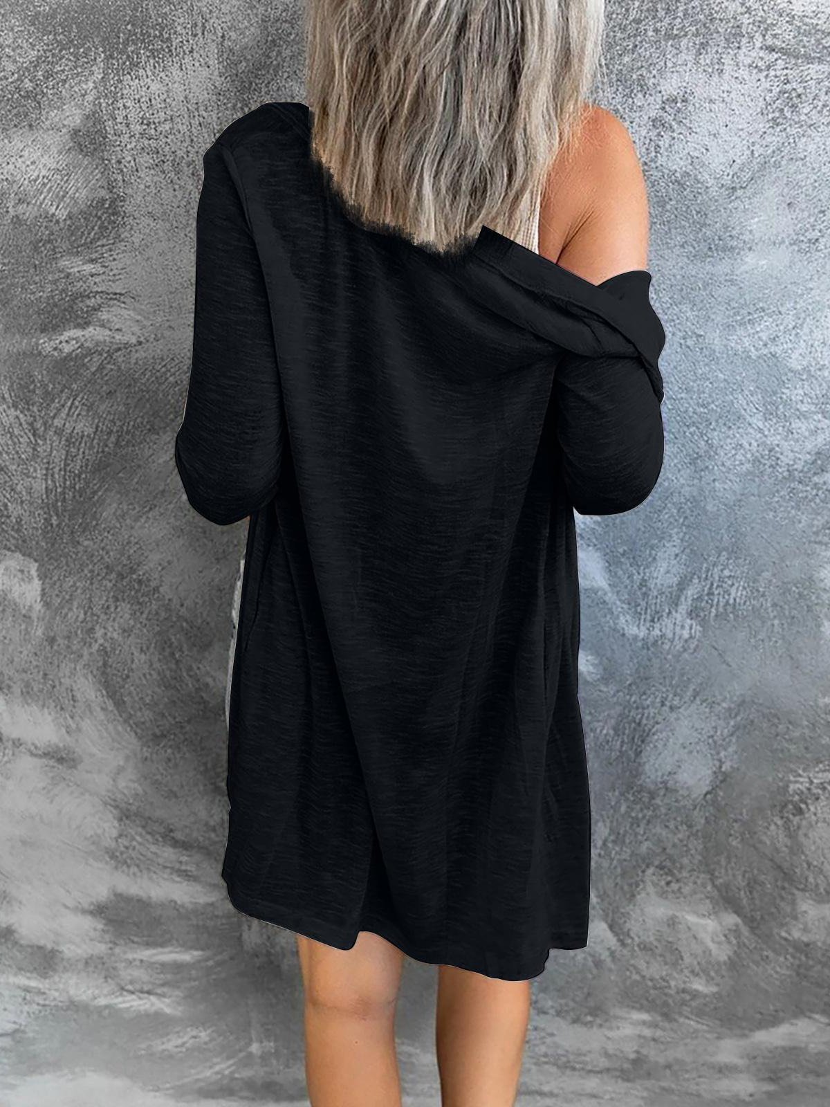 Women's Cardigan Button Solid Long sleeve Cardigan - LuckyFash™
