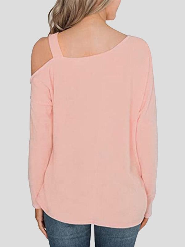 Women's T-Shirts Off The Shoulder Fashion Long Sleeve T-Shirt - LuckyFash™