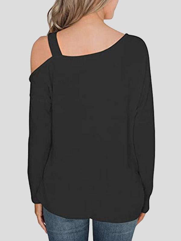 Women's T-Shirts Off The Shoulder Fashion Long Sleeve T-Shirt - LuckyFash™