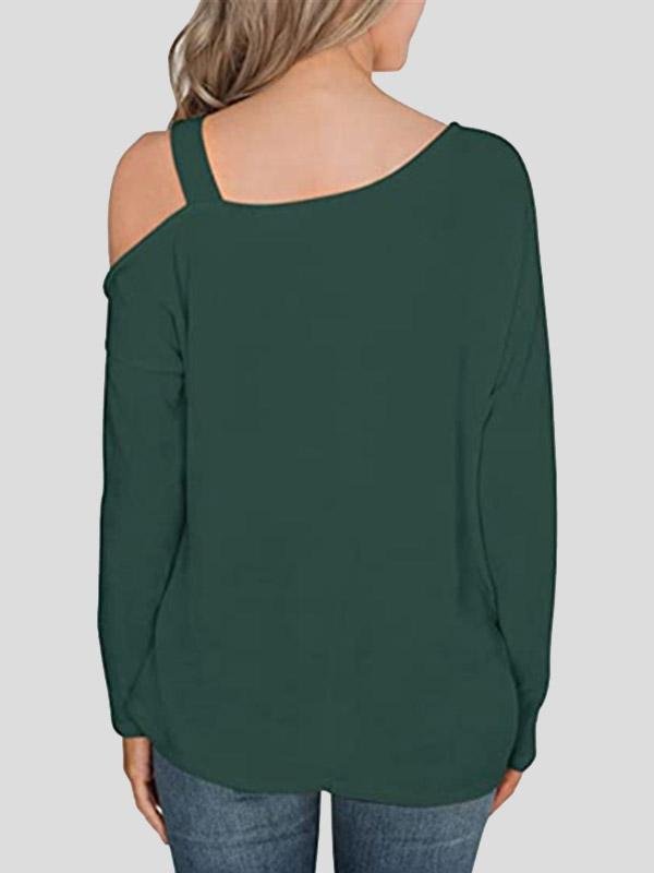 Women's T-Shirts Off The Shoulder Fashion Long Sleeve T-Shirt - LuckyFash™