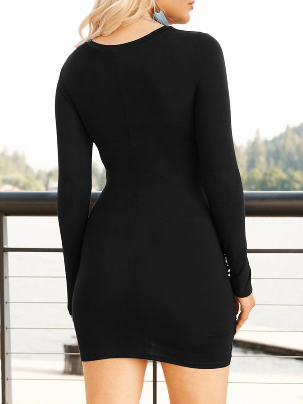 Women's Dresses Twisted Irregular Hem Bag Hip Dress - LuckyFash™