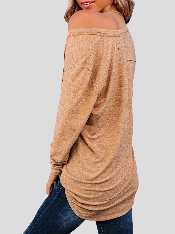 Women's T-Shirts V-Neck Pocket Casual T-Shirts - LuckyFash™