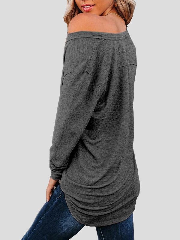 Women's T-Shirts V-Neck Pocket Casual T-Shirts - LuckyFash™