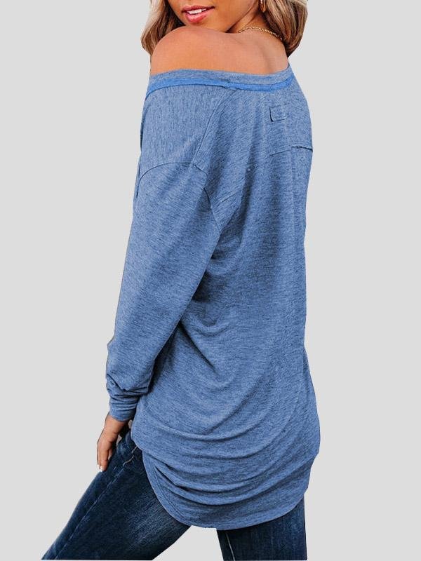 Women's T-Shirts V-Neck Pocket Casual T-Shirts - LuckyFash™