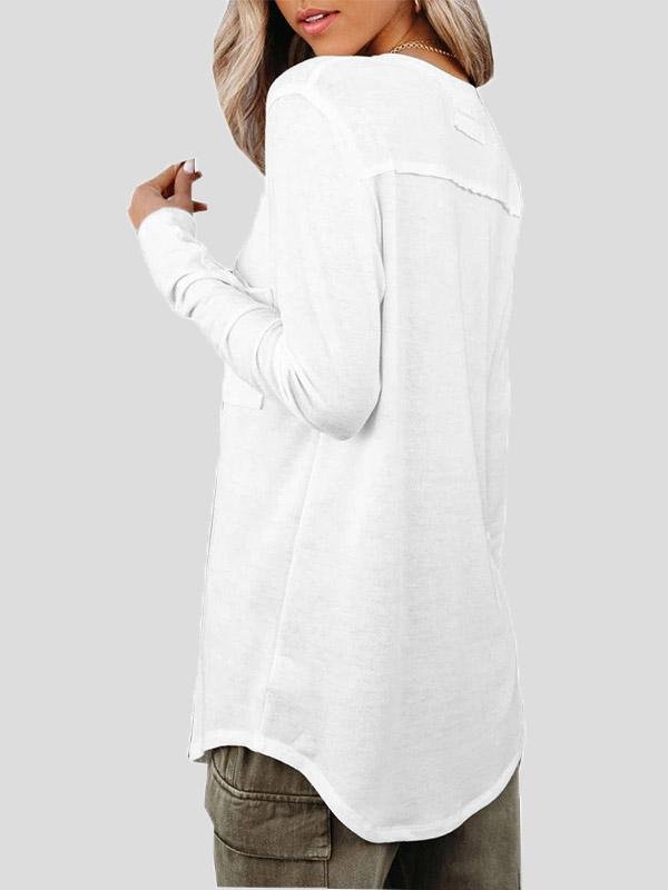 Women's T-Shirts V-Neck Pocket Casual T-Shirts - LuckyFash™