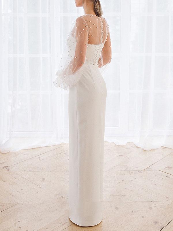 Lace Stitching Tube Top Mopping Dress - LuckyFash™