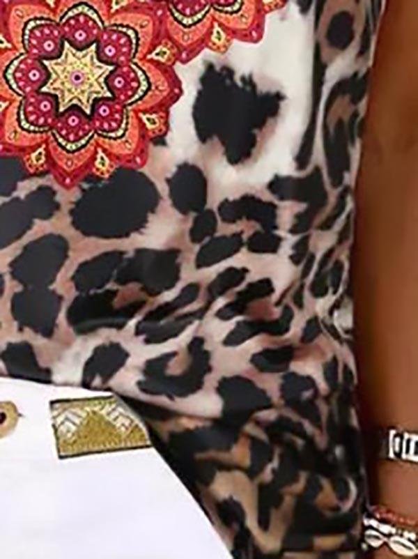 Leopard And Flower Print Camisole Vest - LuckyFash™