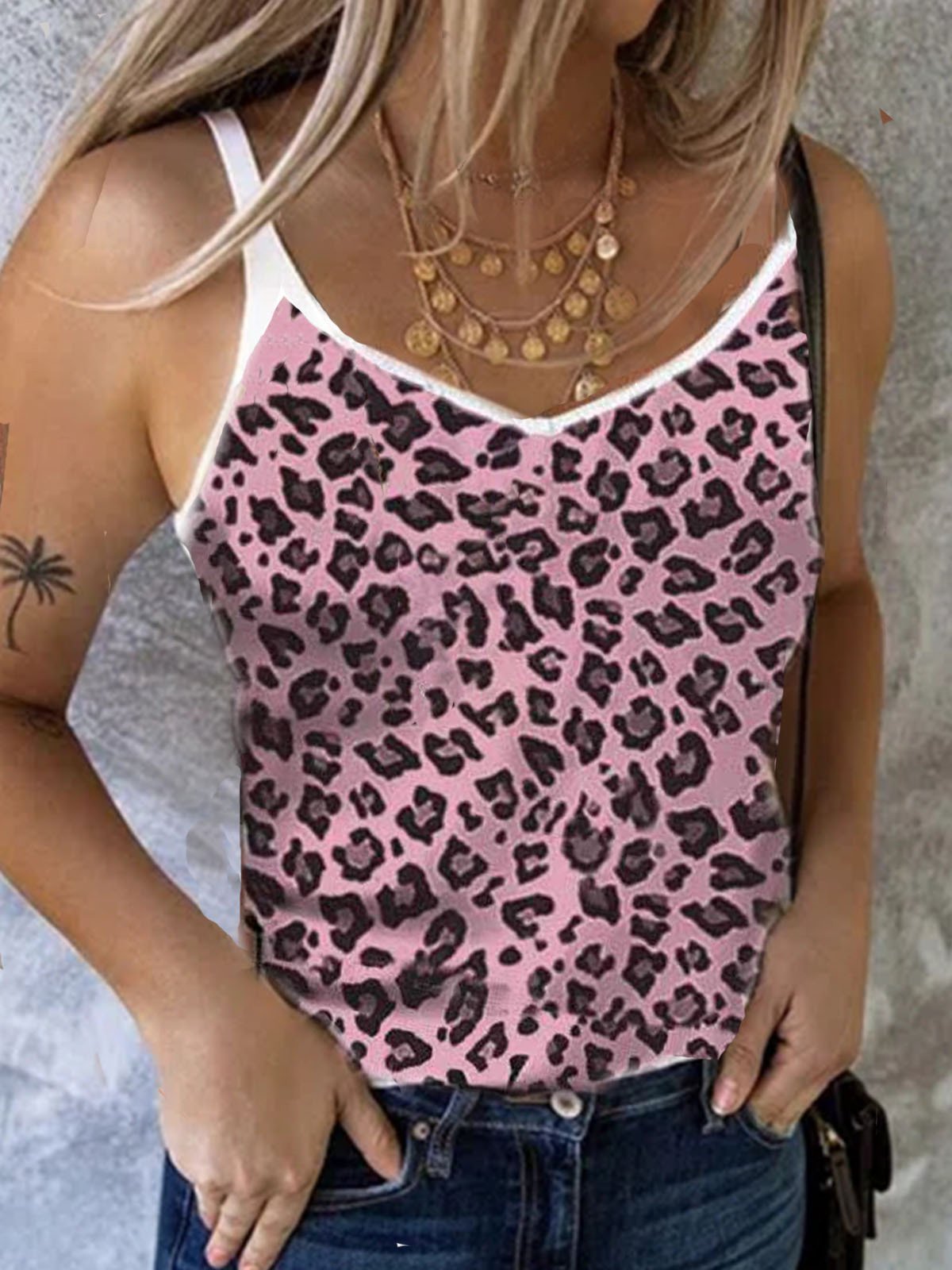 Leopard Print Camisole Top Vest - LuckyFash™