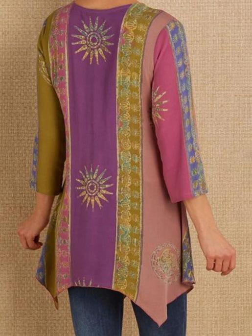 Long-sleeved tie-waist ethnic jacket - LuckyFash™