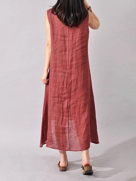 Loose Ink Painting Print Irregular Dress - LuckyFash™