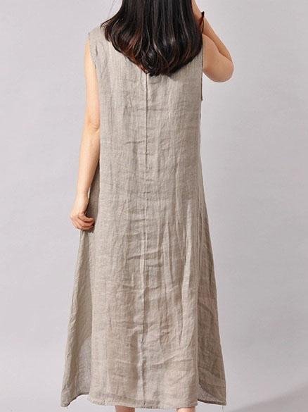 Loose Ink Painting Print Irregular Dress - LuckyFash™