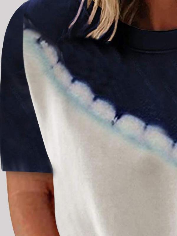 Loose Round Neck Printed Short-sleeved T-shirt - LuckyFash™