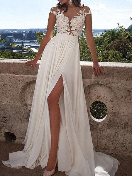Queen Lace High Waist Split Evening Dress - LuckyFash™