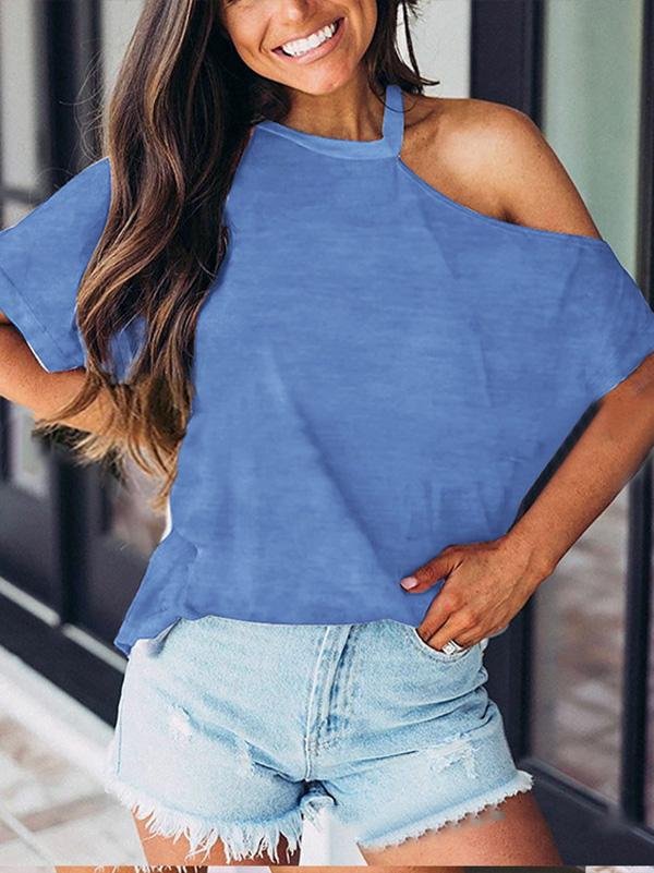 Short Sleeve Charming Off-shoulder Blouse - LuckyFash™
