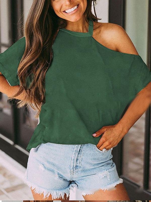 Short Sleeve Charming Off-shoulder Blouse - LuckyFash™