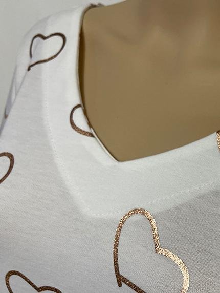 Soft Solid Color V-neck Short Sleeve Top - LuckyFash™