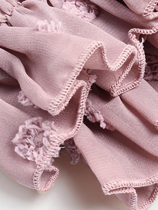 Solid Tie V Neck Splicing Elegant Casual Women's Blouse - LuckyFash™