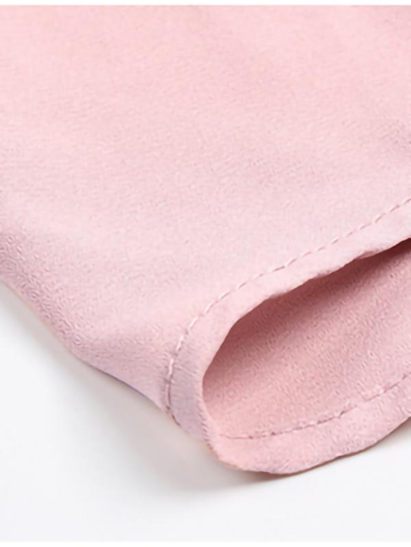 Solid Tie V Neck Splicing Elegant Casual Women's Blouse - LuckyFash™