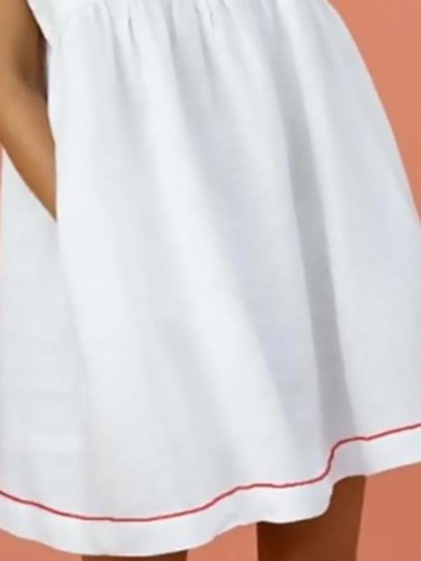 Square Neck Ruffled Print Fashion Dress - LuckyFash™